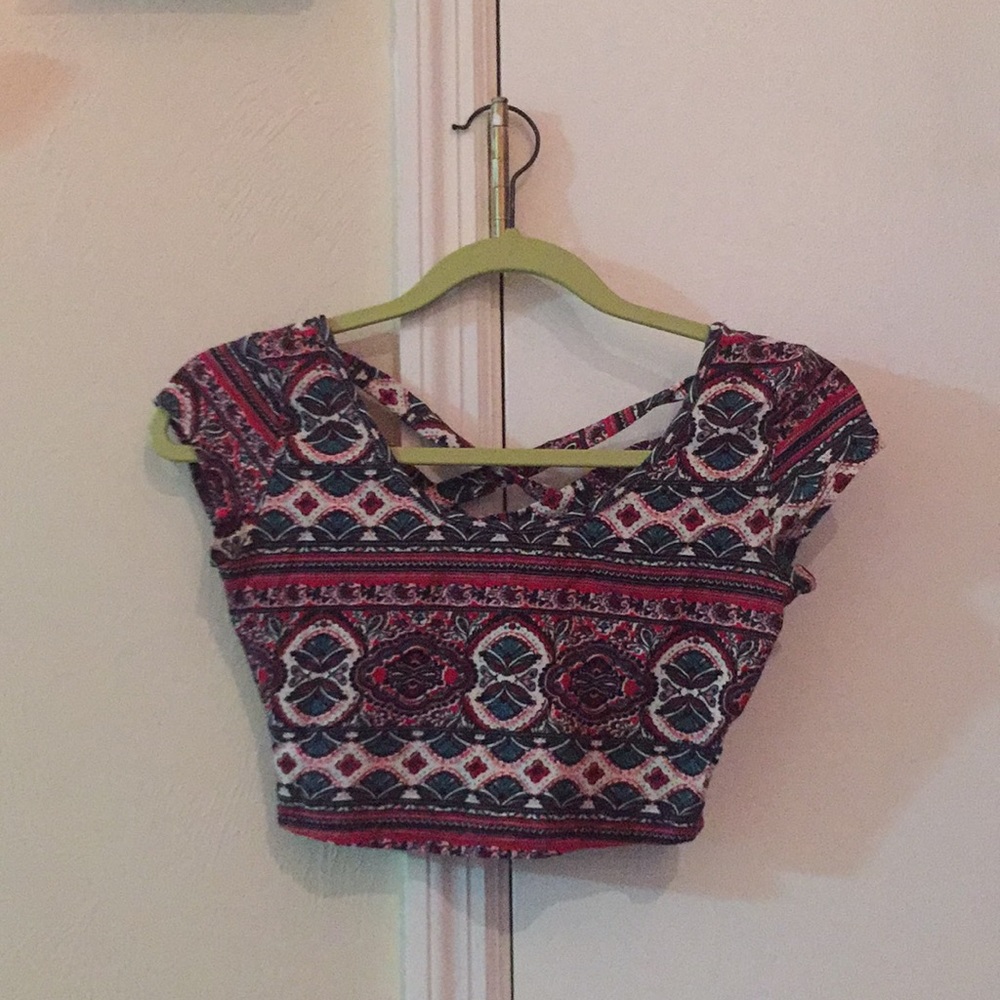 Patterned Crop Top